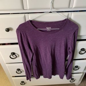 Size large purple long sleeve tee from Mossimo!